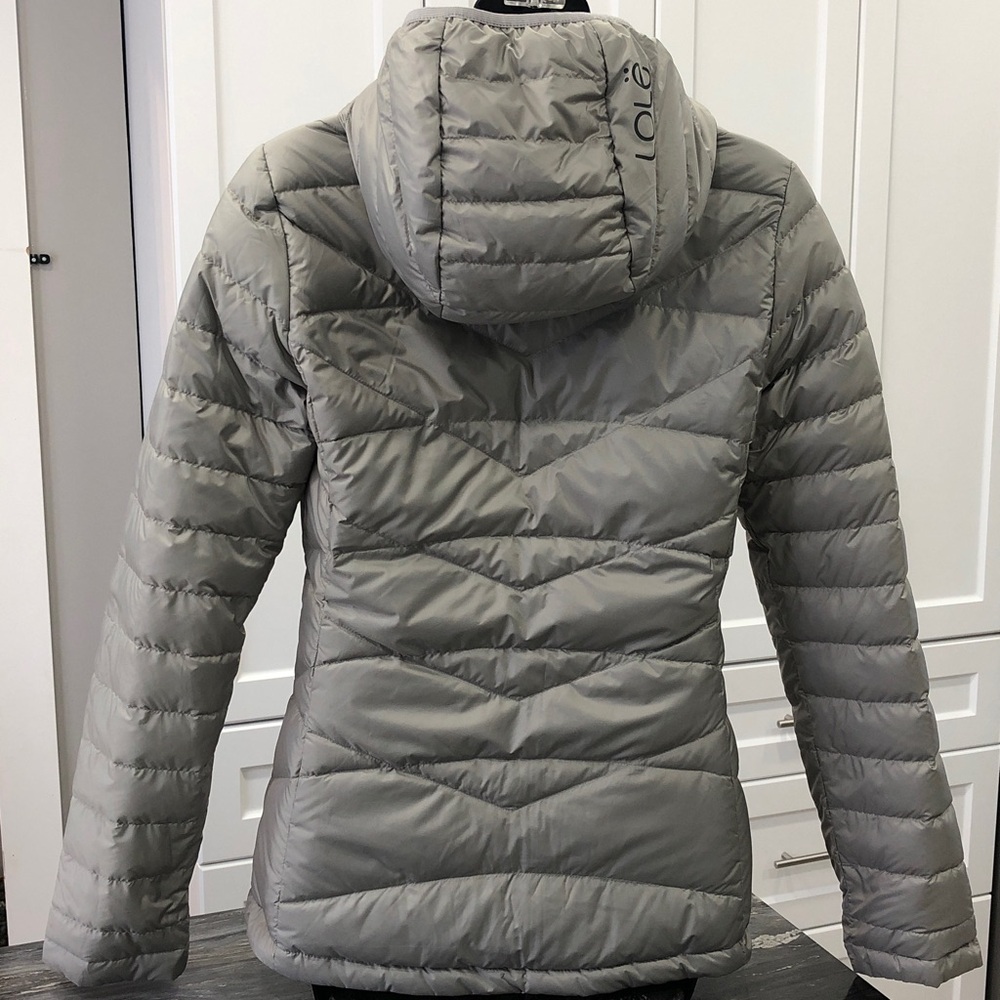 Lolë Reversible Gray/White Puffer Jacket with Hood – Woman's – XS - Picture 10 of 16
